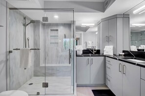 Hair dryer, towels
