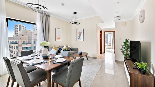 Dining - StoneTree - Time Place Tower 1 BR - Apartment with Amazing view (Dubai Marina)