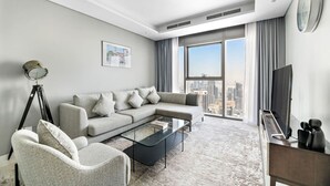 Living area - StoneTree - Paramount Hotel & Residence 2 BR - City View (Business Bay)