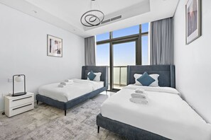 2 slaapkamers, een strijkplank/strijkijzer, wifi, beddengoed