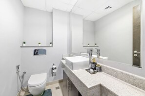 Hair dryer, towels
