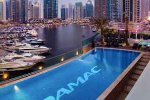 Pool - StoneTree - Damac Heights 1BR - Amazing View (Dubai Marina)