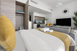 1 間睡房、熨斗/熨衫板、Wi-Fi、床單