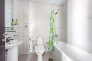 Hair dryer, towels