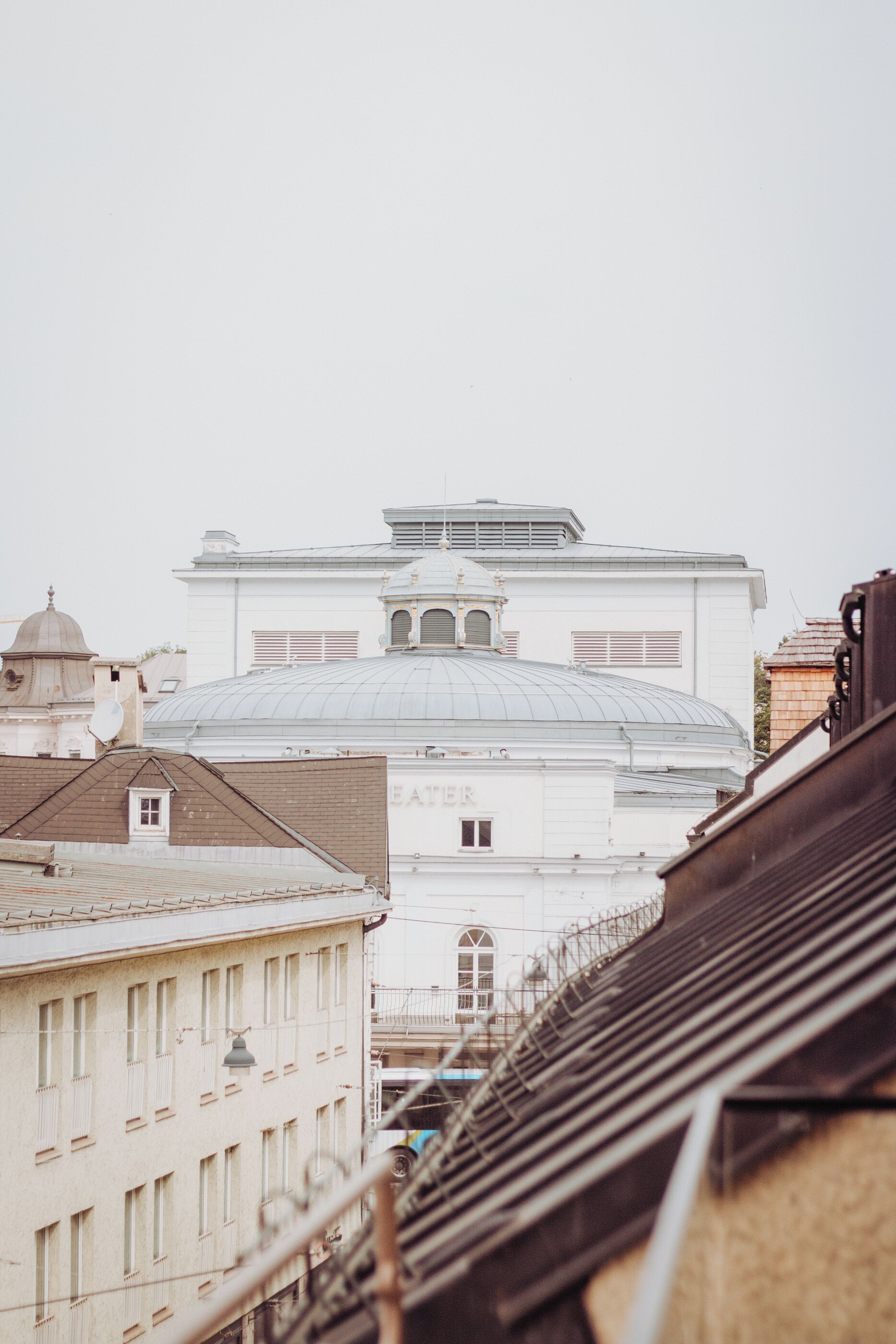 A building with a large dome and a sign that reads "BEATRICE".