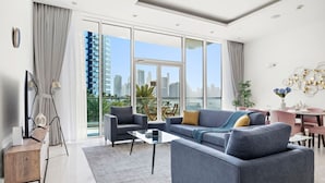 Living area - Luxury 1BR in Caribbean - Palm Jumeirah (Palm Jumeirah)