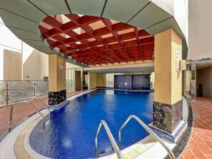 Pool - Furnished 1BR in JLT with Lake View (Jumeirah Lake Towers)