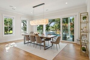 Dining - 5 BR Luxury Home with Pool & Hot Tub | Ocean Views (Isle of Palms)