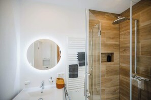Shower, hair dryer