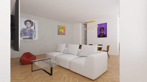 TV, offices - Olympics Marais Luxury 3 bed in private alley (Paris)