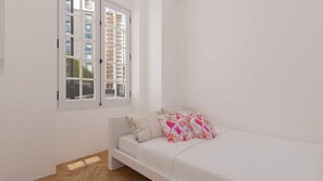 3 habitaciones, tabla de planchar con plancha, wifi y ropa de cama 