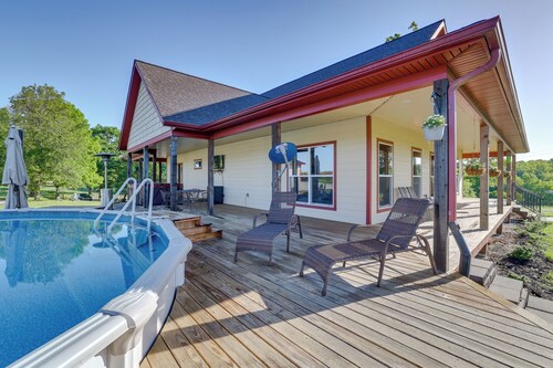Neosho Home on 90 Acres w/ Private Pool & Fire Pit