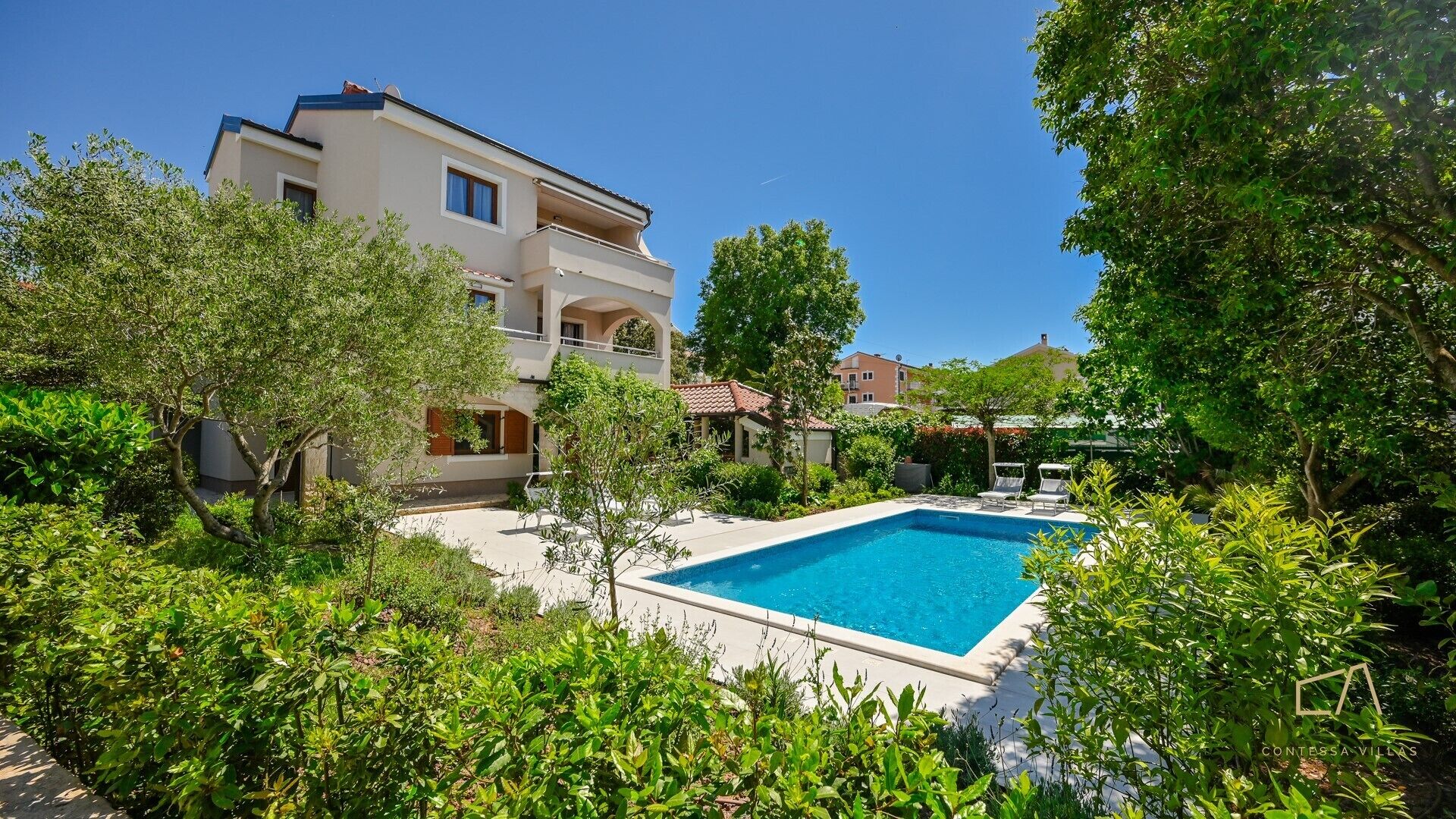 A heated pool