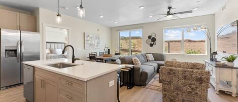 Condo, 2 Bedrooms | Private kitchen | Coffee/tea maker, fridge, oven, electric kettle