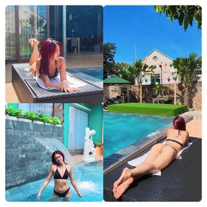 Room, 1 Bedroom, Balcony, Garden View | Pool | Outdoor pool - Room in House - Trang An Ao Dai Homestay - Family Room With Field View and Private Bathroom (Ninh Binh)