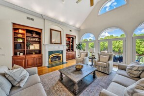 Smart TV - Go Jump In the Lake! Just Listed Custom Lakefront Home with Dock & Amenities! (Moneta)