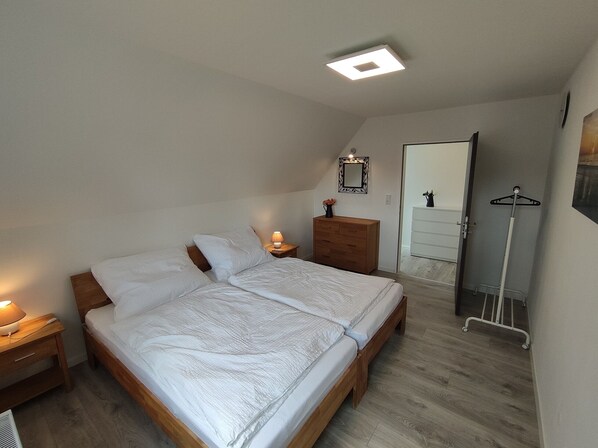 1 bedroom, iron/ironing board, bed sheets