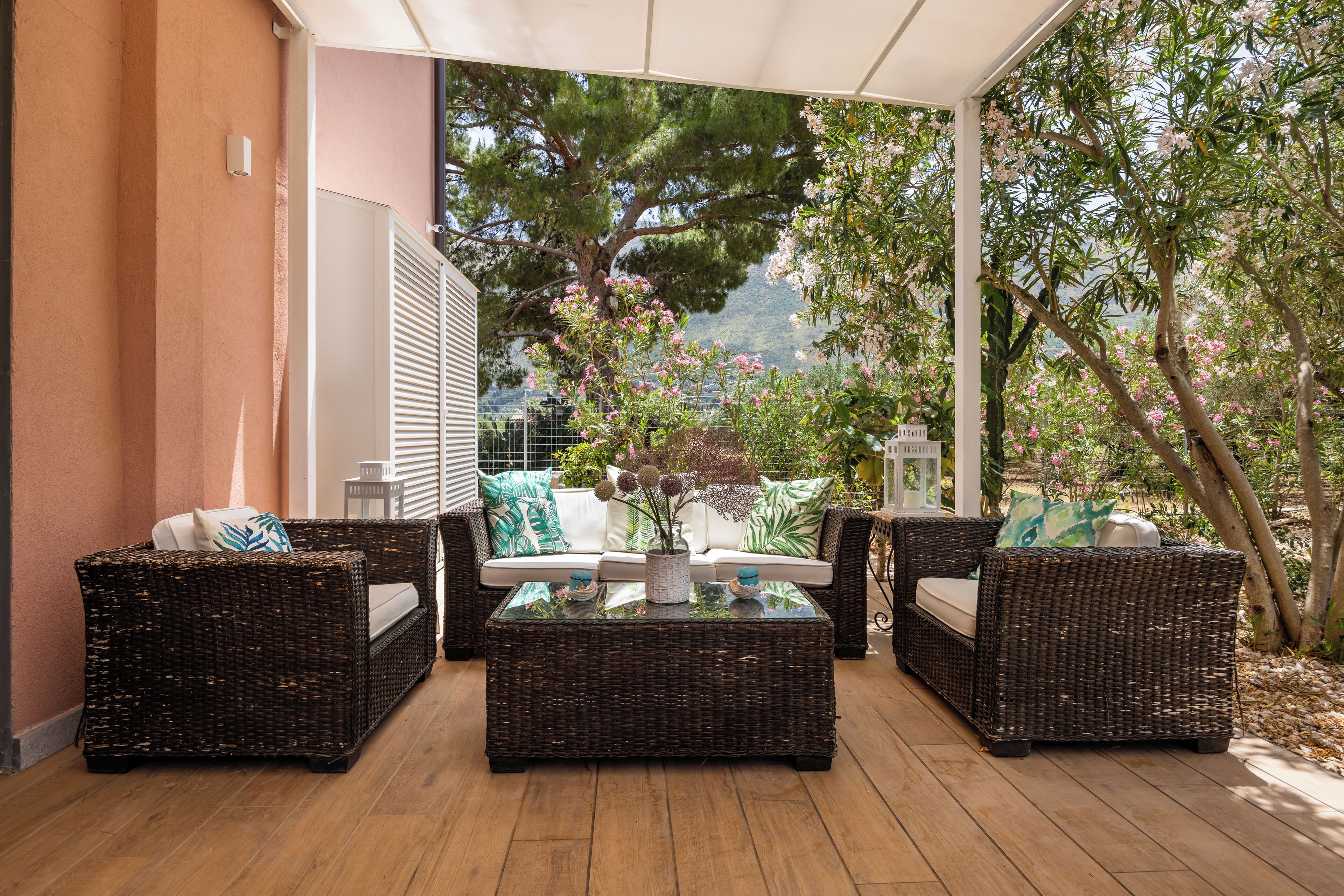 Villa, vistas al jardín | Terraza o patio