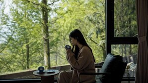 A person sitting by a window with a view of trees. - Cloud Retreat Songyang (Songyang)