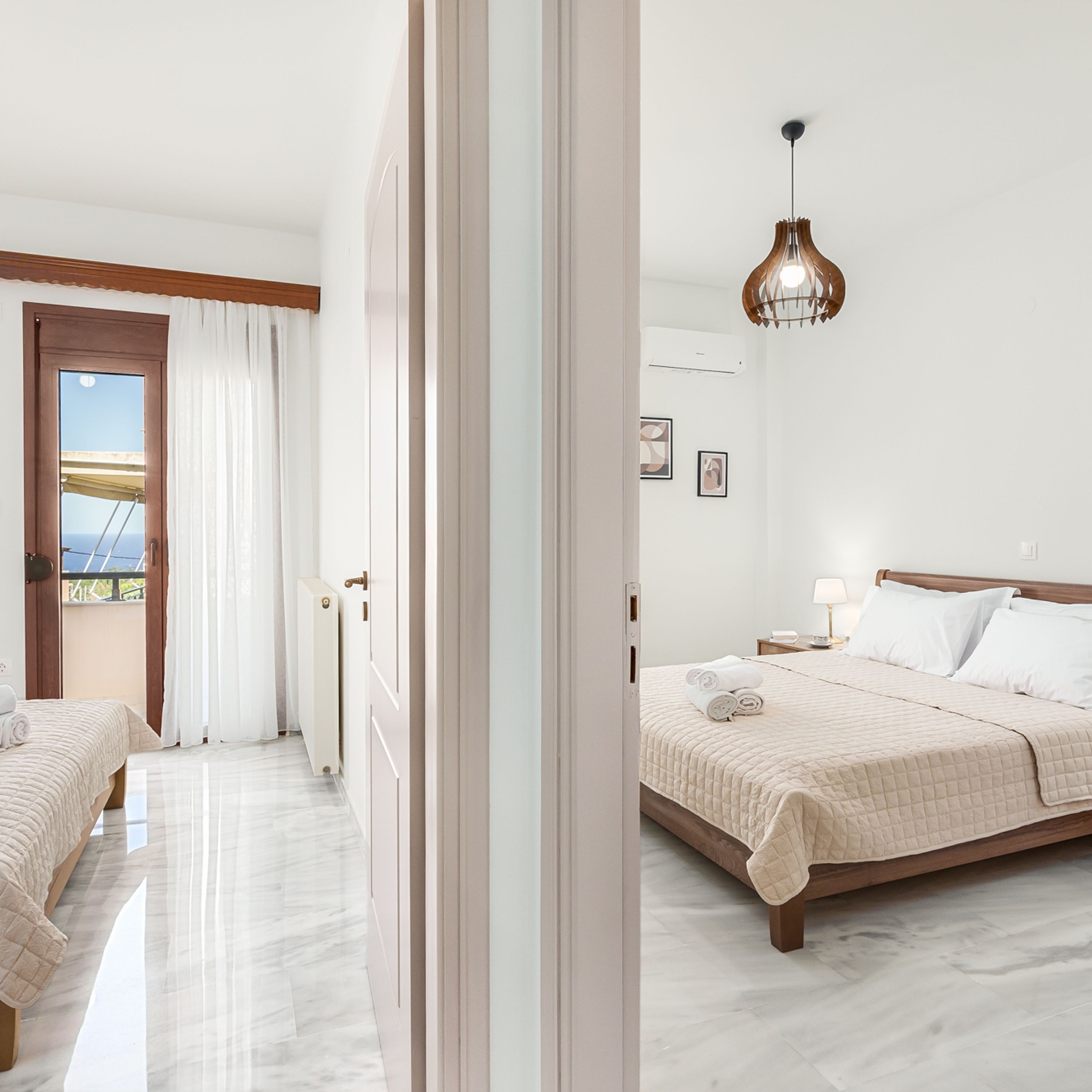 3 bedrooms, desk, Internet