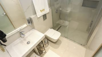 Hair dryer, slippers