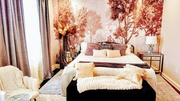 2 chambres, fer et planche à repasser, Wi-Fi, draps fournis