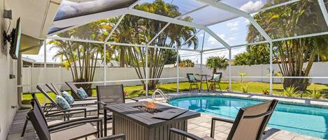 Et oppvarmet basseng