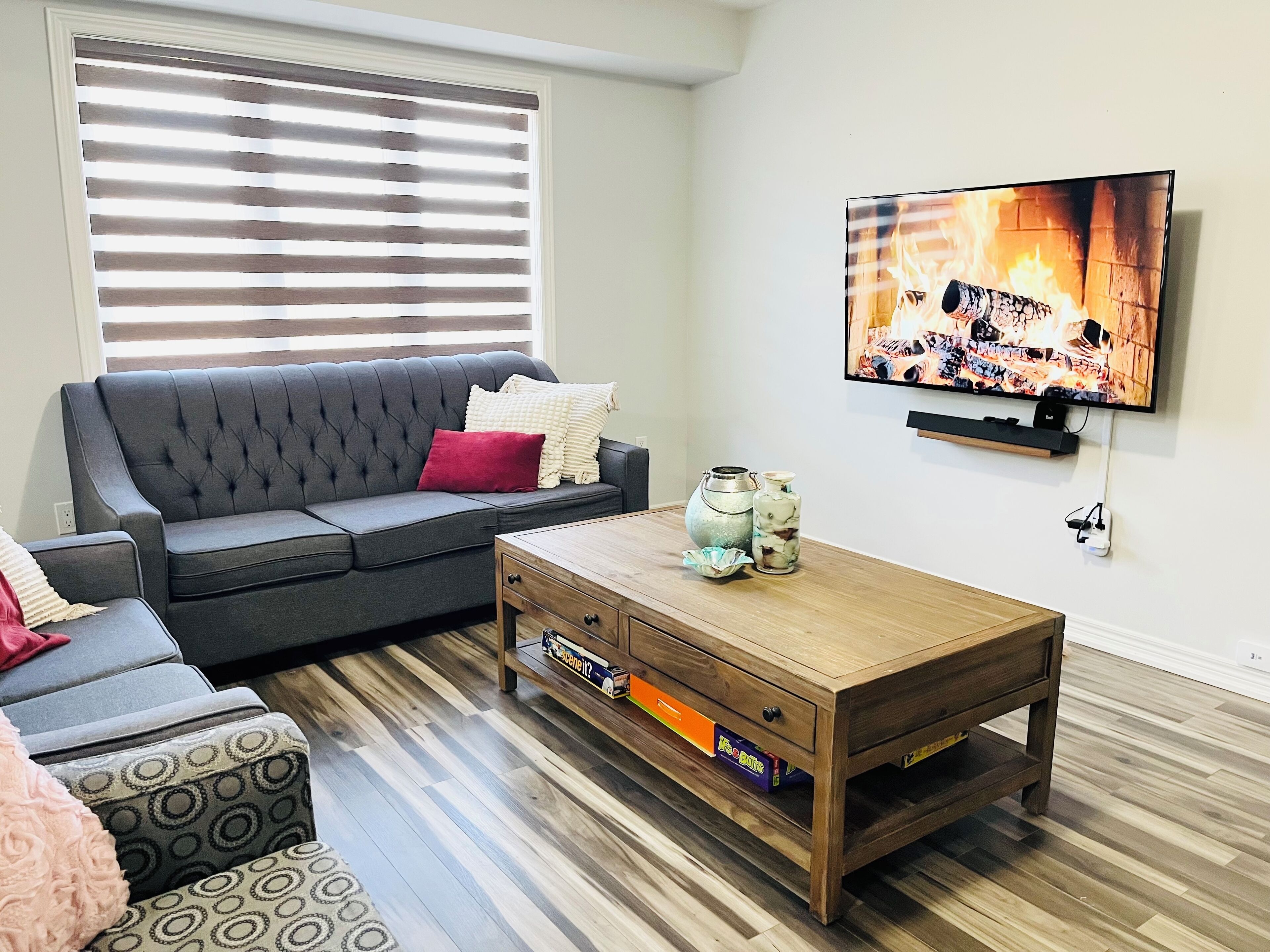 Smart TV, video games, foosball