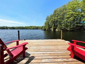 Property grounds - Family friendly cottage on Buck Lake with sandy beach and amazing sunsets! (Perth Road)