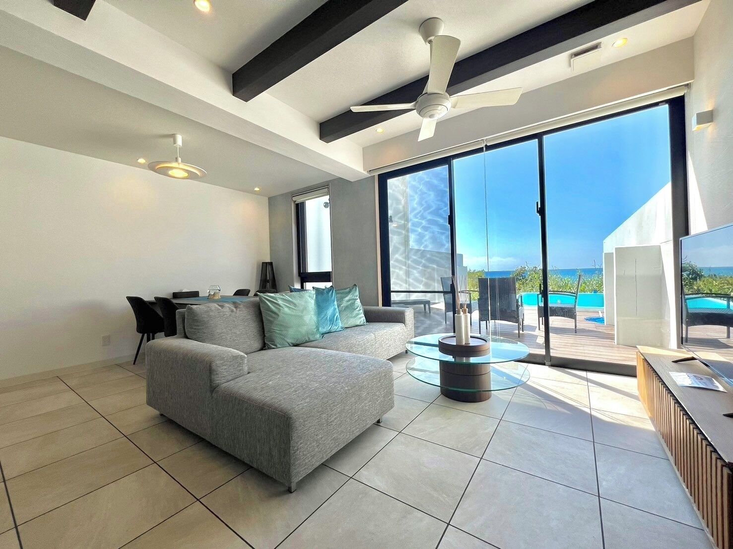 Deluxe Villa, Balcony, Ocean View | 1 bedroom, desk, blackout drapes, free rollaway beds