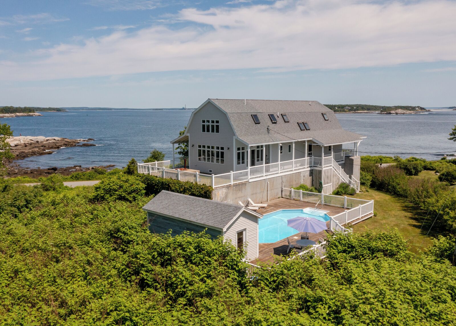 Peaks Island Oceanfront Escape with Private Pool