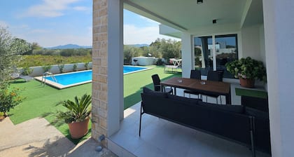Brand new Villa with pool located just 5 minutes walk from beach.