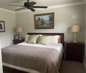 2 bedrooms, iron/ironing board, travel cot, WiFi