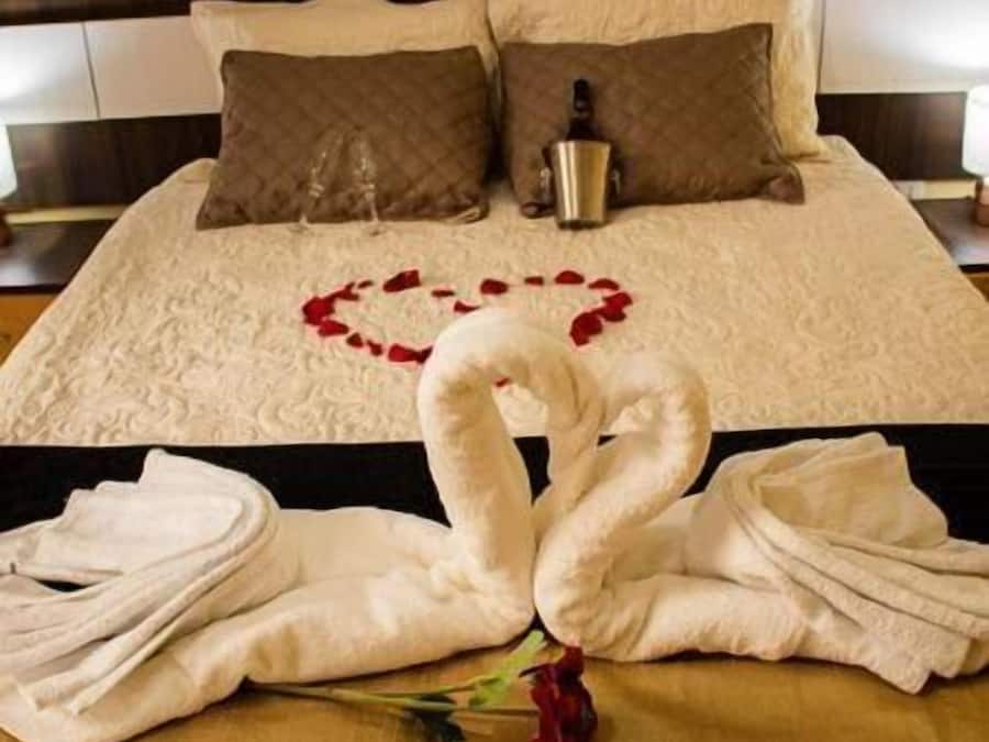 Dundyner, strykejern/-brett, wi-fi (inkludert) og sengetøy