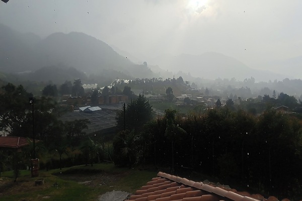 Blick von der Unterkunft