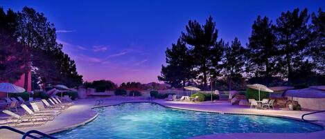 A heated pool