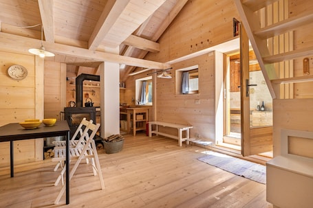 Dining. Wunderchalet with Mountain Views, Private Grounds, and Terrace