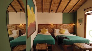 Triple Room, Private Bathroom | Minibar, individually decorated, desk, laptop workspace