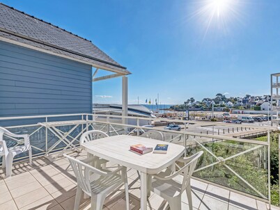Balcon avec vue sur mer | Appt 6p + Accès  sauna