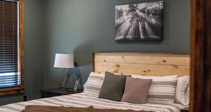 Cozy Lodge at Ward Creek Ranch close to interstate and wedding venues.