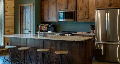 Cozy Lodge at Ward Creek Ranch close to interstate and wedding venues.