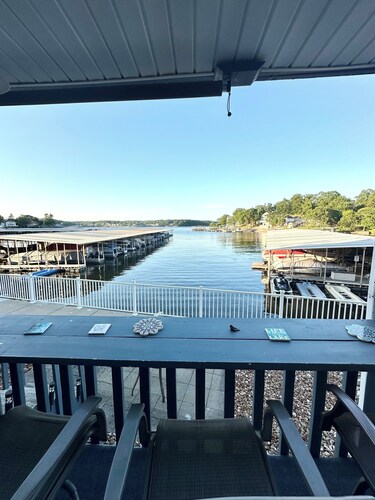 Lakefront main channel views! Boat slip!