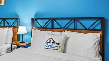 2 bedrooms, iron/ironing board, travel cot, free WiFi