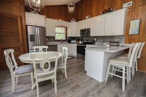 Fridge, microwave, oven, stovetop - Shore 'Nuf - 3 BR Oceanside in Duck (Duck)