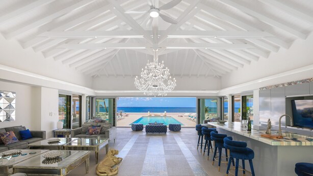 House, Accessible, Smoking - La Perla Estate - 7 BR Luxury Beachfront Villa With Utmost Privacy (Les Terres Basses)