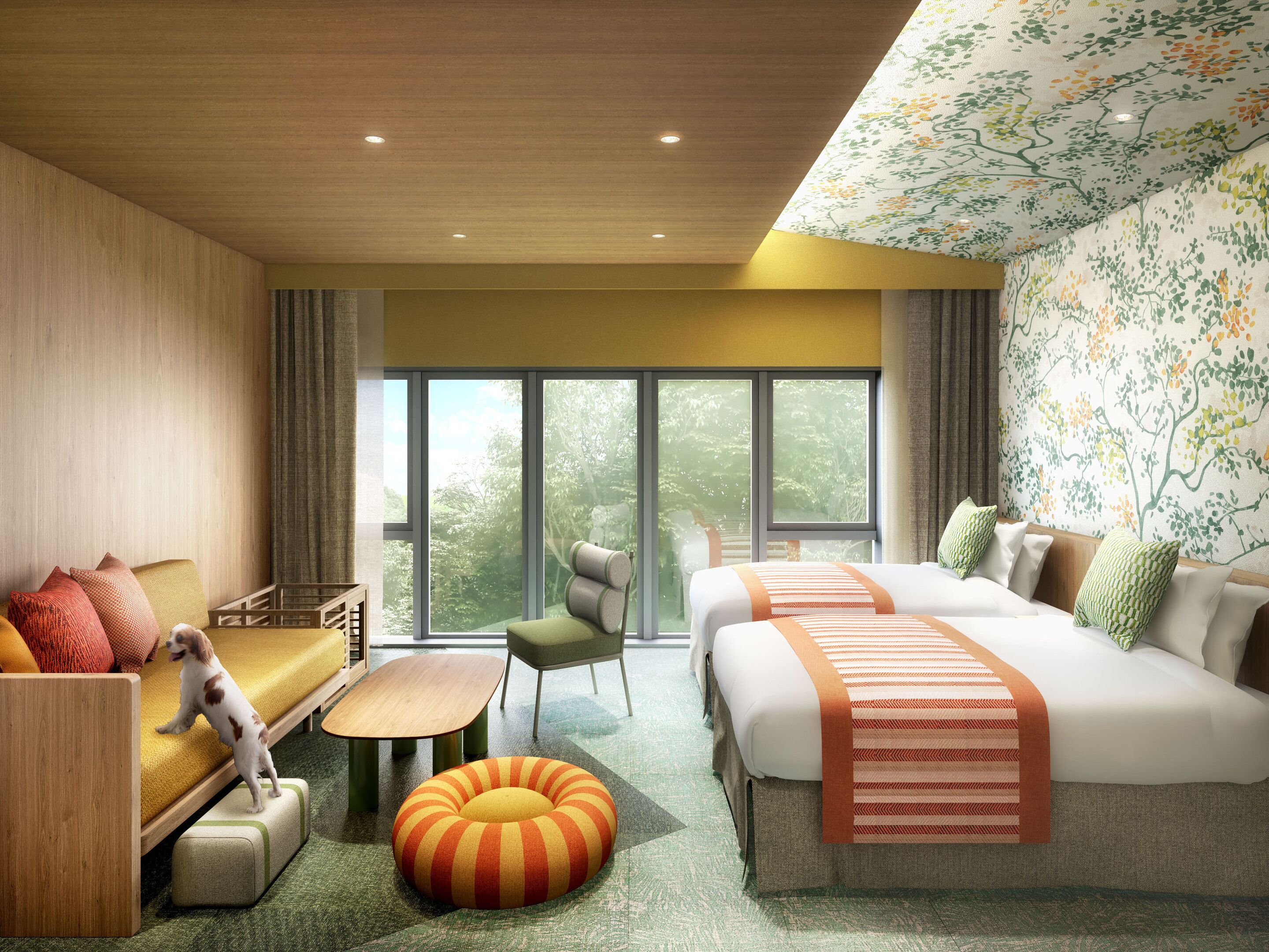 Deluxe-Zweibettzimmer | Zimmersafe, Bettwäsche