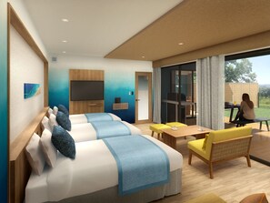 Room, Non Smoking, Sauna (Hillside Villa with private dog park) | Peti besi dalam bilik, cadar katil 