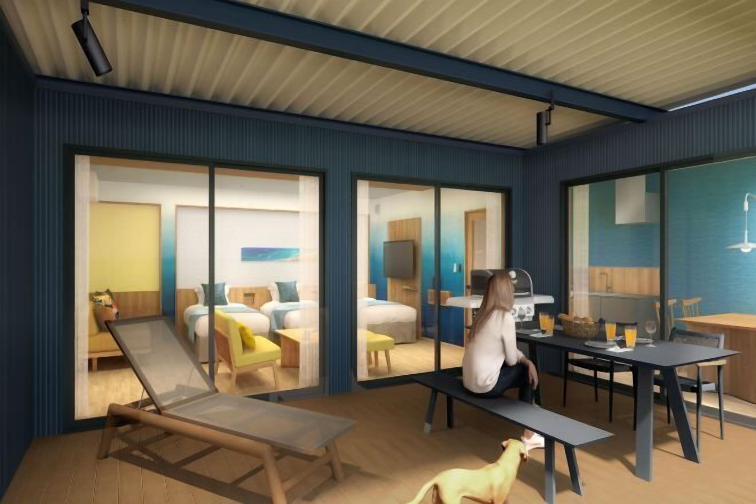 Caja de seguridad en la habitación y ropa de cama 