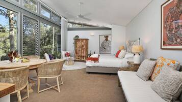 1 bedroom, travel crib, WiFi, bed sheets