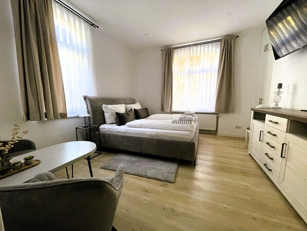 2 bedrooms, iron/ironing board, travel crib, WiFi